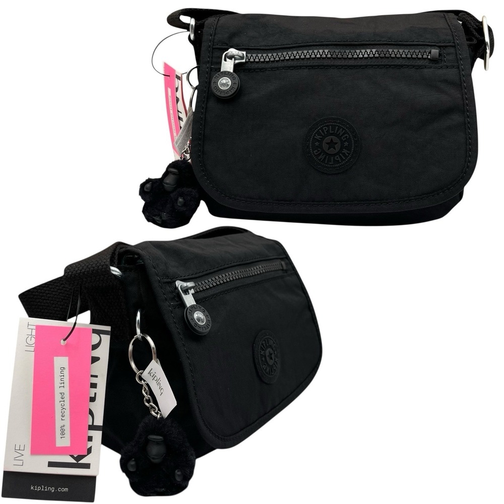 Kipling Women's Sabian Mini Crossbody Bag Shoulder Bag Black Water Repellent
